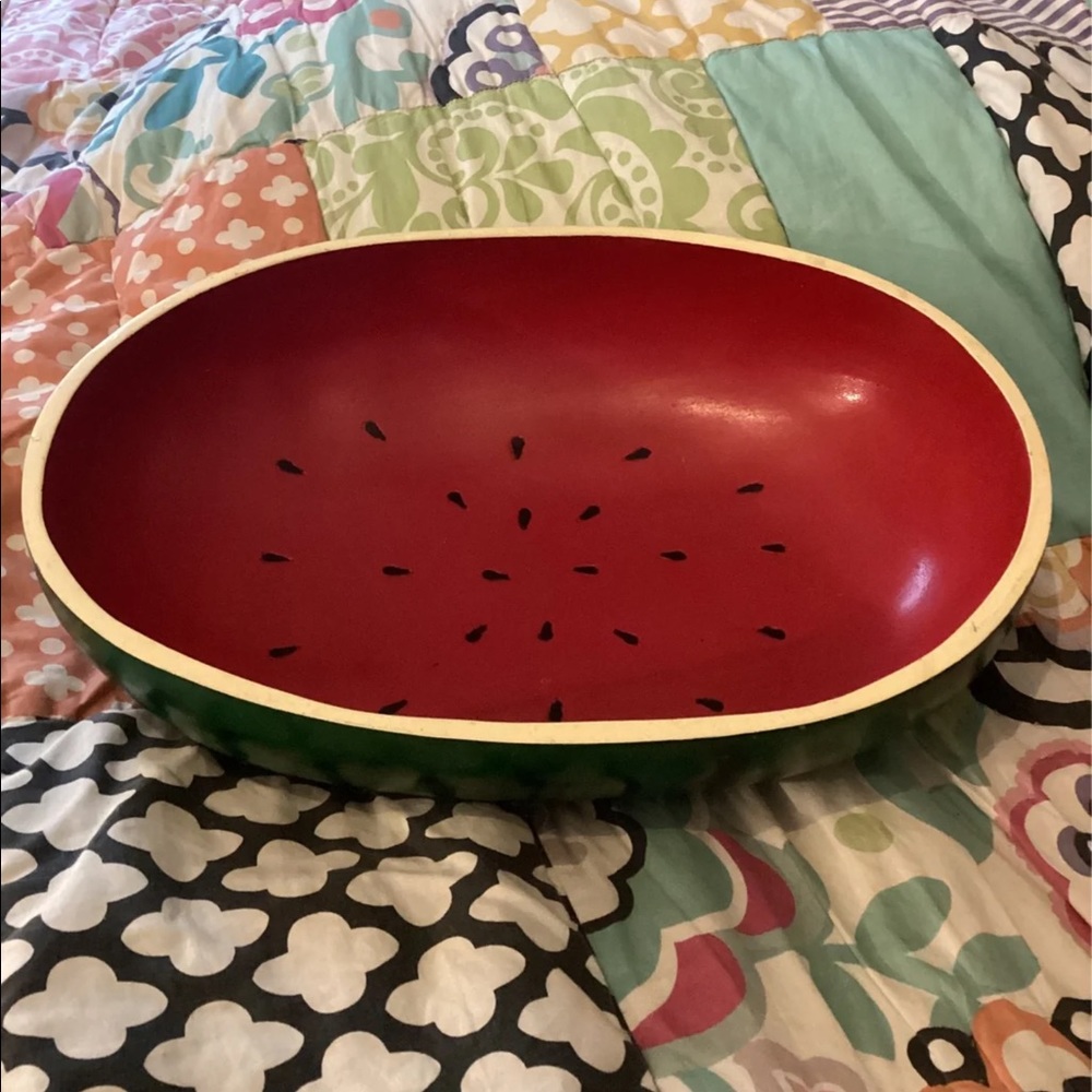 Vintage Wooden Watermelon Bowl